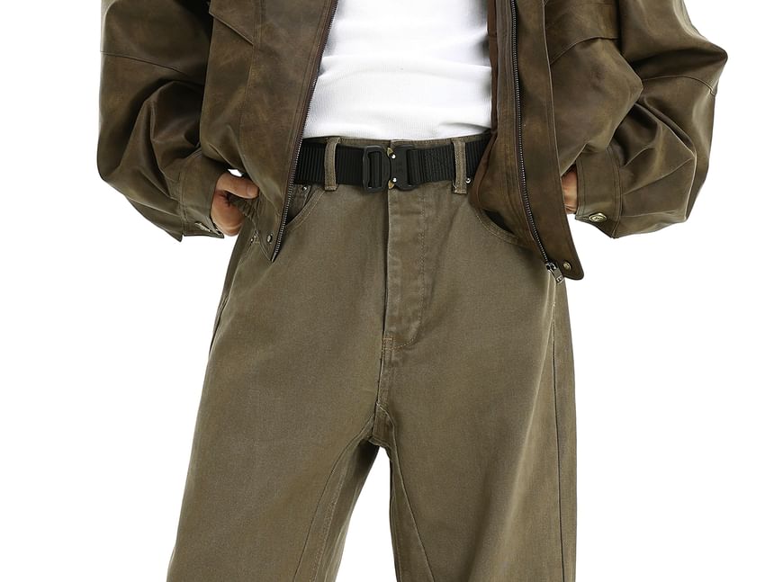 Meiksip - Hoge taille rechte broek