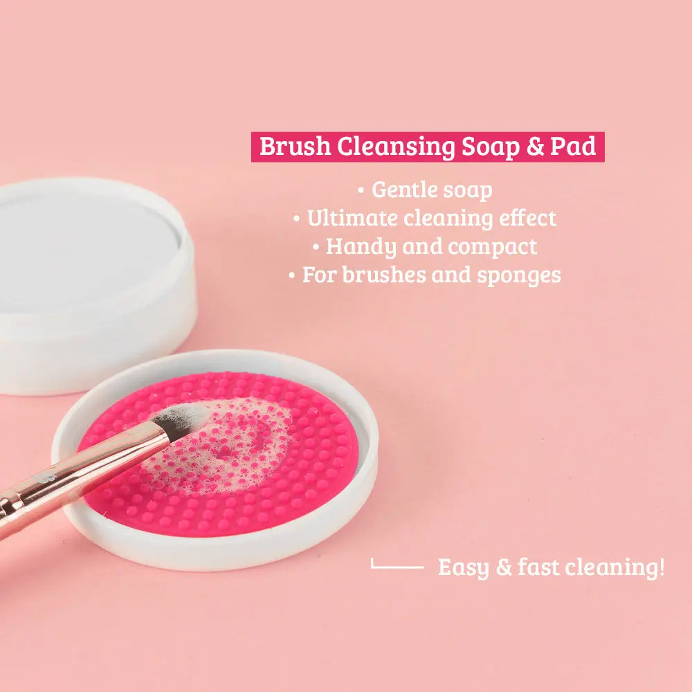 Makeup Brush & Sponge Cleansing Soap & Pad
