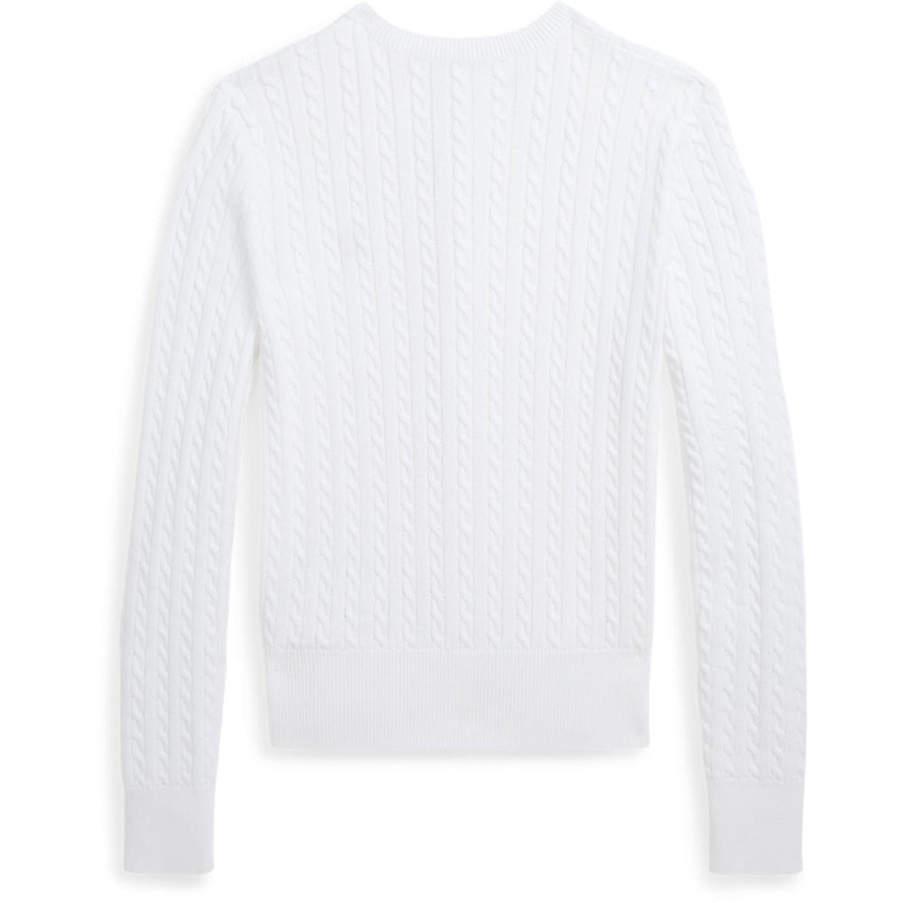 Køb Polo Ralph Lauren Optic White W/ Navy Cardigan