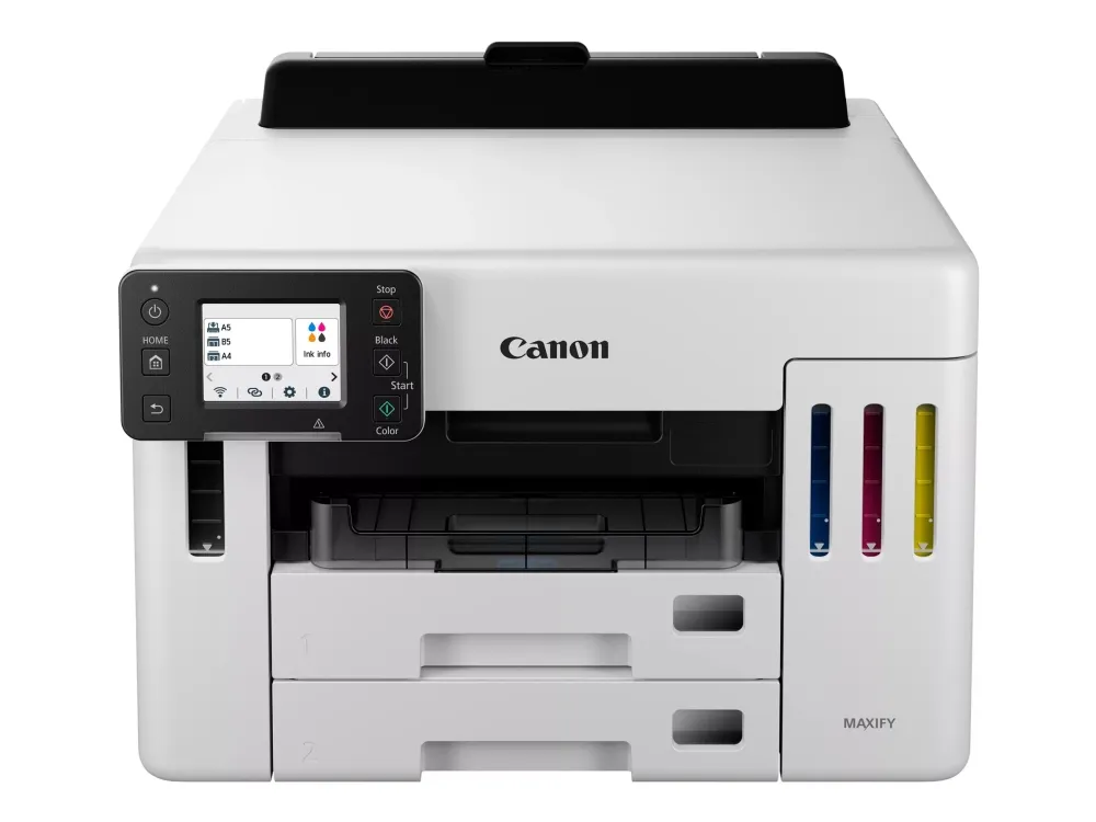 Canon MAXIFY GX5550 - Printer - farve - Duplex - blækprinter - ITS - A4/Legal - 600 x 1200 dpi - op til 24 ipm (mono) / op til 15.5 ipm (farve) - kapacitet: 600 ark - LAN, Wi-Fi(n), USB 2.0