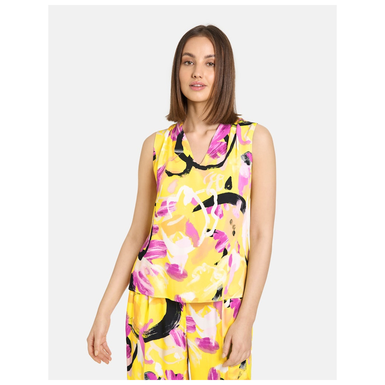 TAIFUN BLUSE OHNE ARM