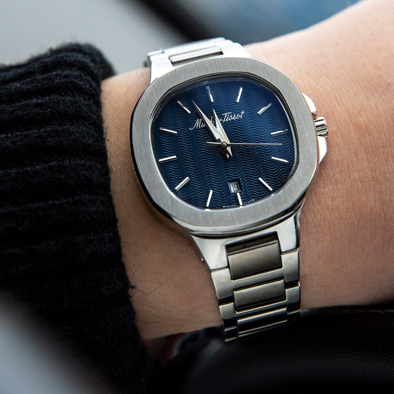 Mathey-Tissot Montre Mixte Quartz en Acier Evasion argentée