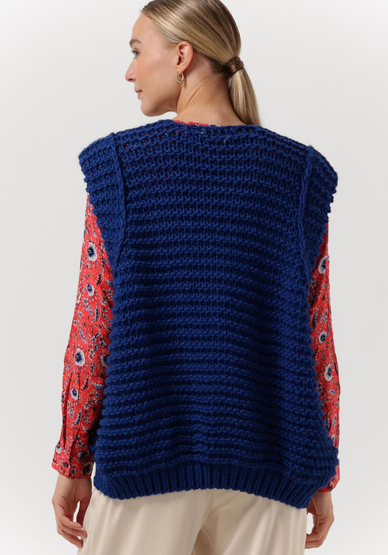 NOTRE-V kobalt notre-v gilet knit gilet