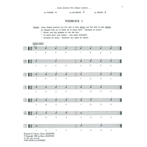 Dante Agostini Methode De Batterie Vol.0