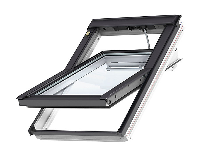 Fenêtre de toit à rotation VELUX Confort Whitefinish - bois peint en blanc L. 134 x H. 98 cm (GGL 2076 UK04)