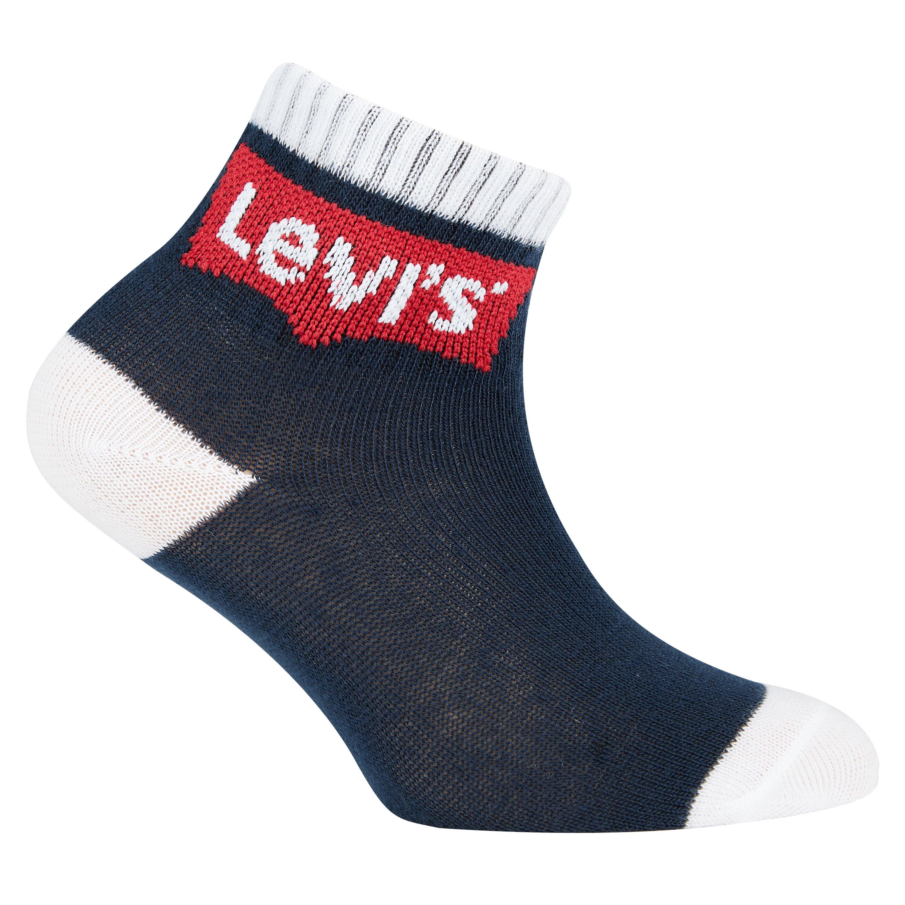 Levis Levis 3 Pack of 1/4 Crew Socks Juniors