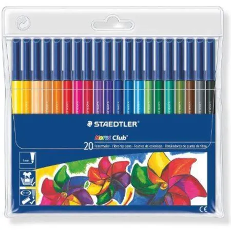 STAEDTLER® Noris® Club 326 Fasermaler Etui mit 20 Stück