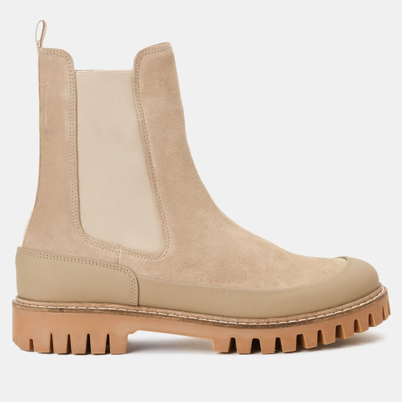 Tommy Hilfiger Chelsea boots en Velours de Cuir beiges