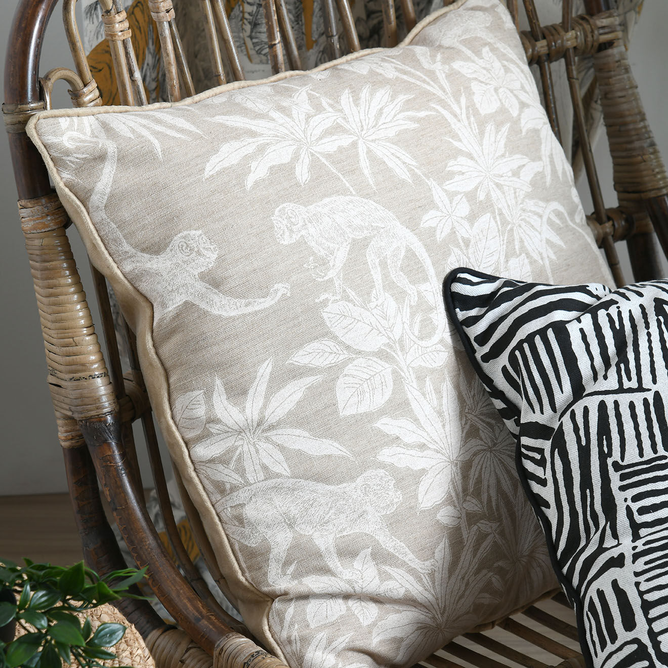 Stof Coussin Sapajou Solveig blanc mat - 50x50 cm