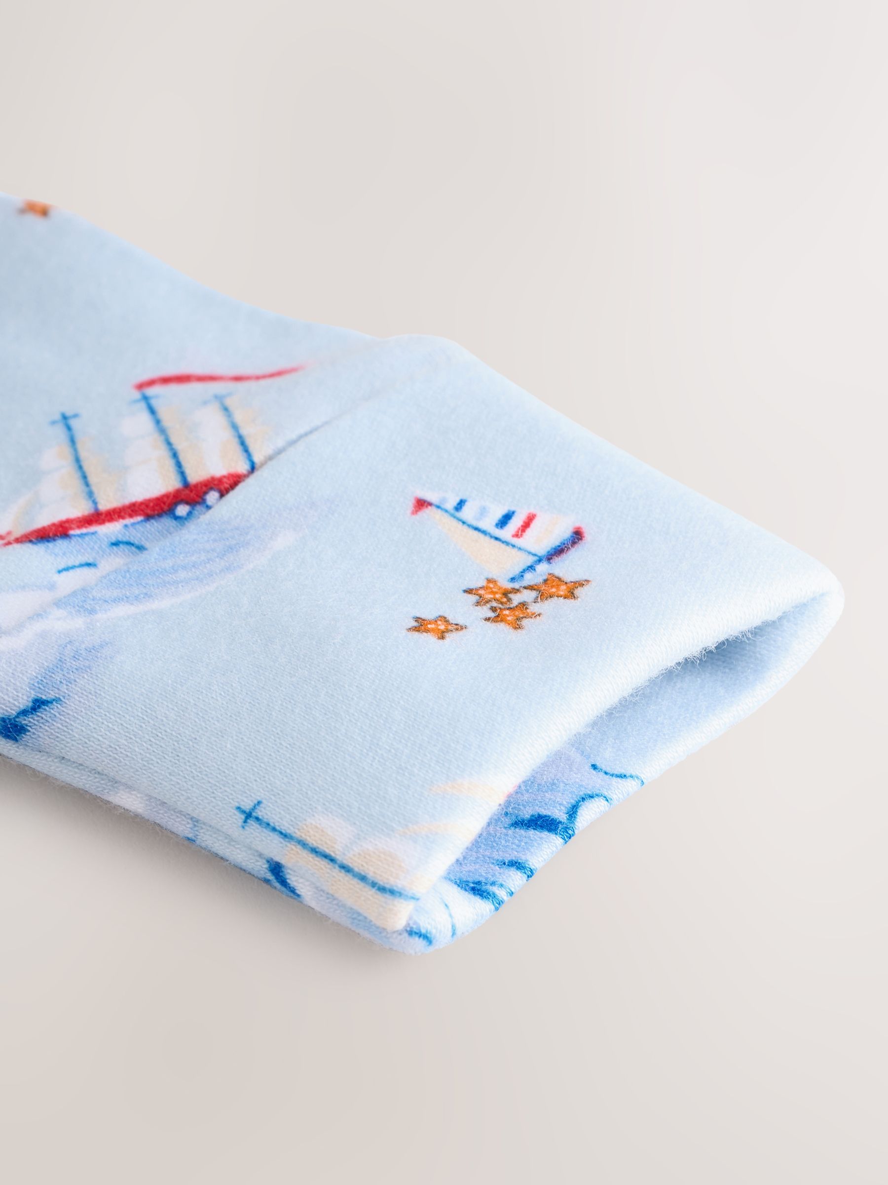 Blauw/wit nautisch - Cath Kidston Baby 100% Katoenen babypyjama 2 Set