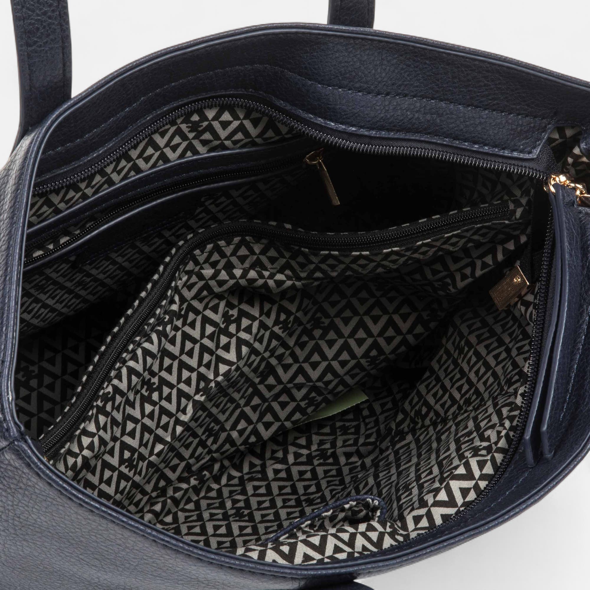 Sac de shopping bleu marine
