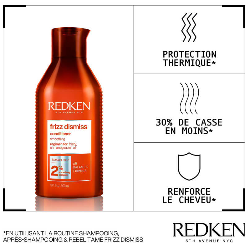 Après-shampooing anti-frisottis Frizz Dismiss Redken 300ML