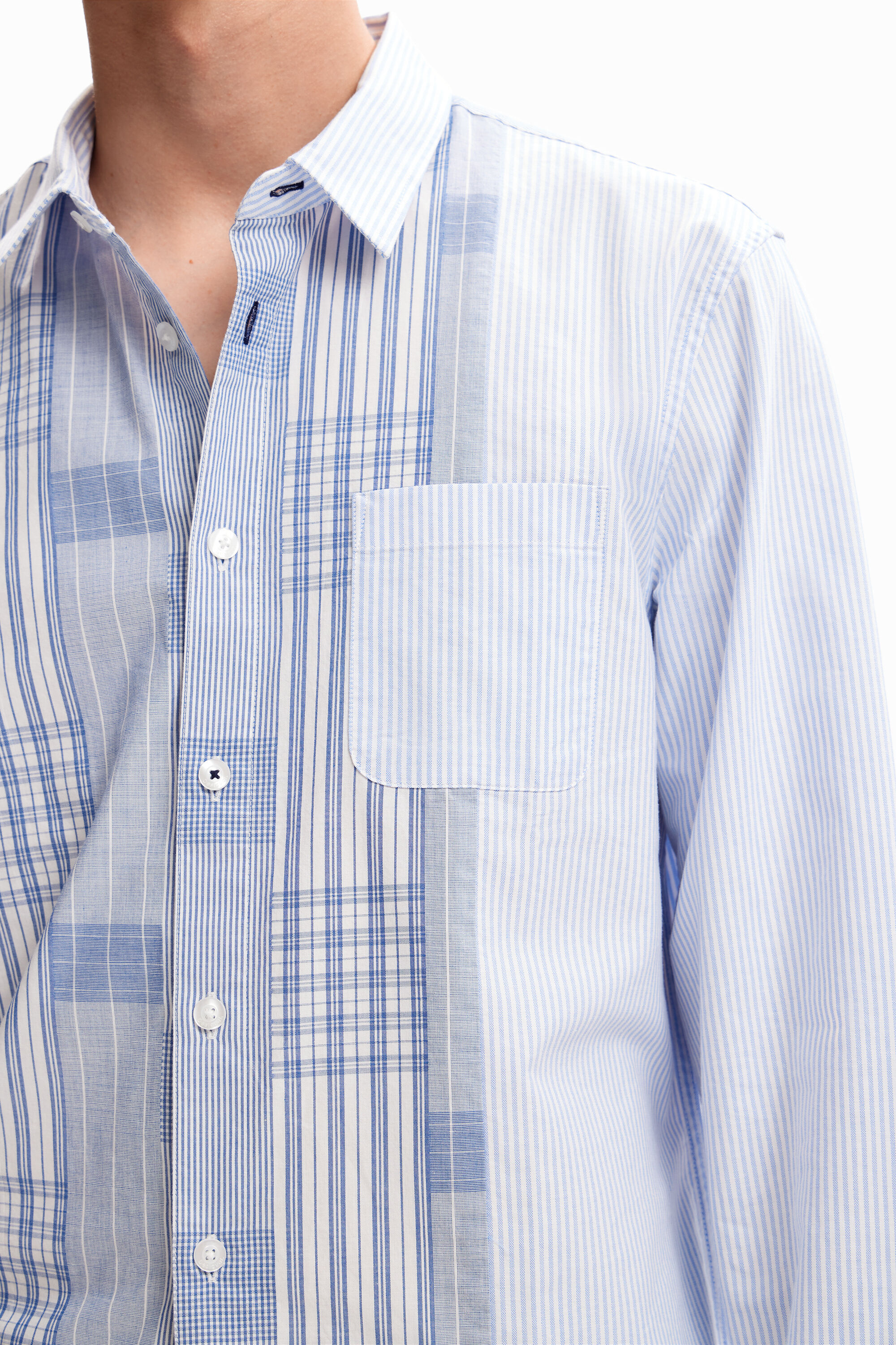 Chemise patchwork carreaux
