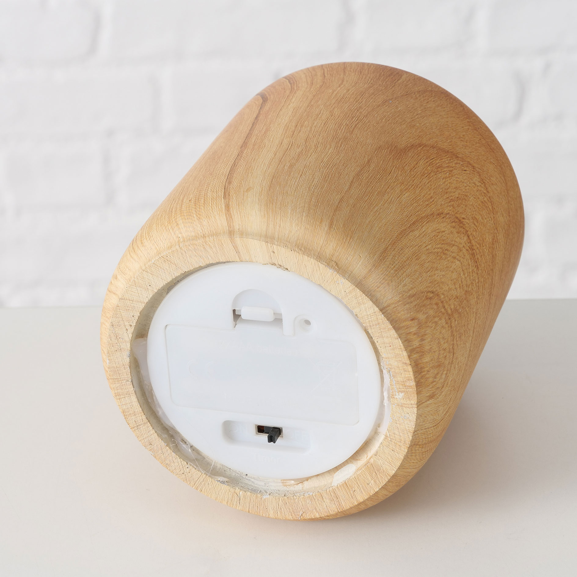 LED-Kerze - natur-weiß - mit Timer