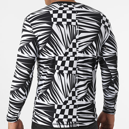 Tee Shirt Manches Longues Echec Et Mat Noir Blanc Réversible