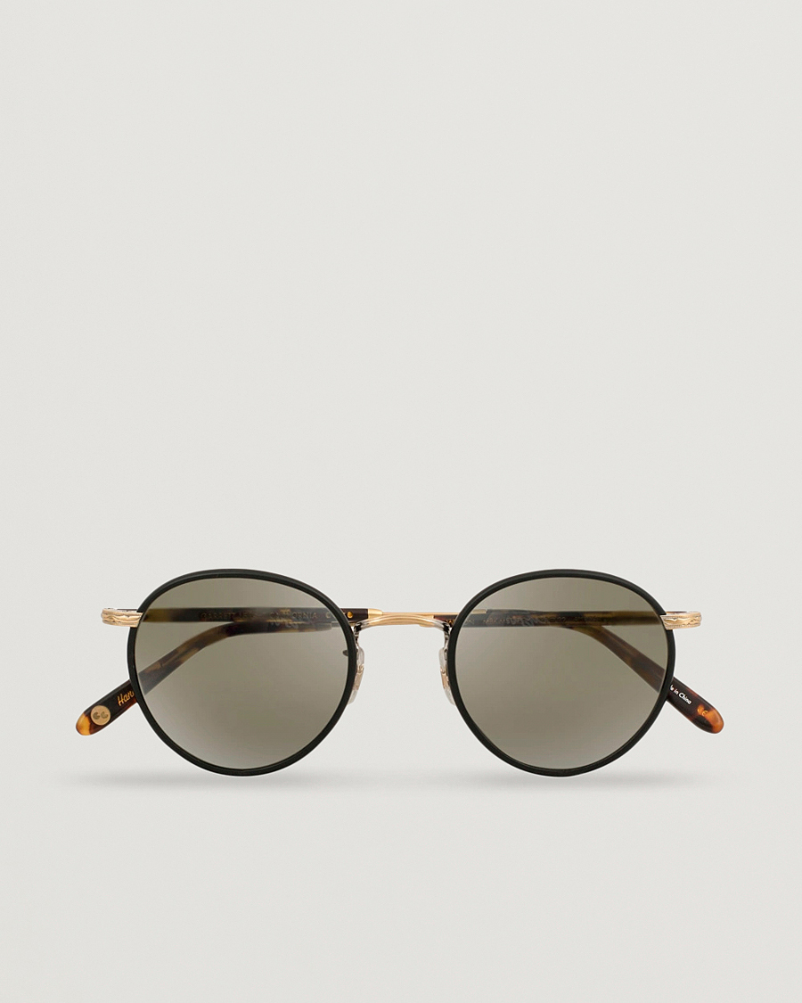 Garrett Leight Wilson 49 Sunglasses Matte Black/Tortoise/Pure Grey