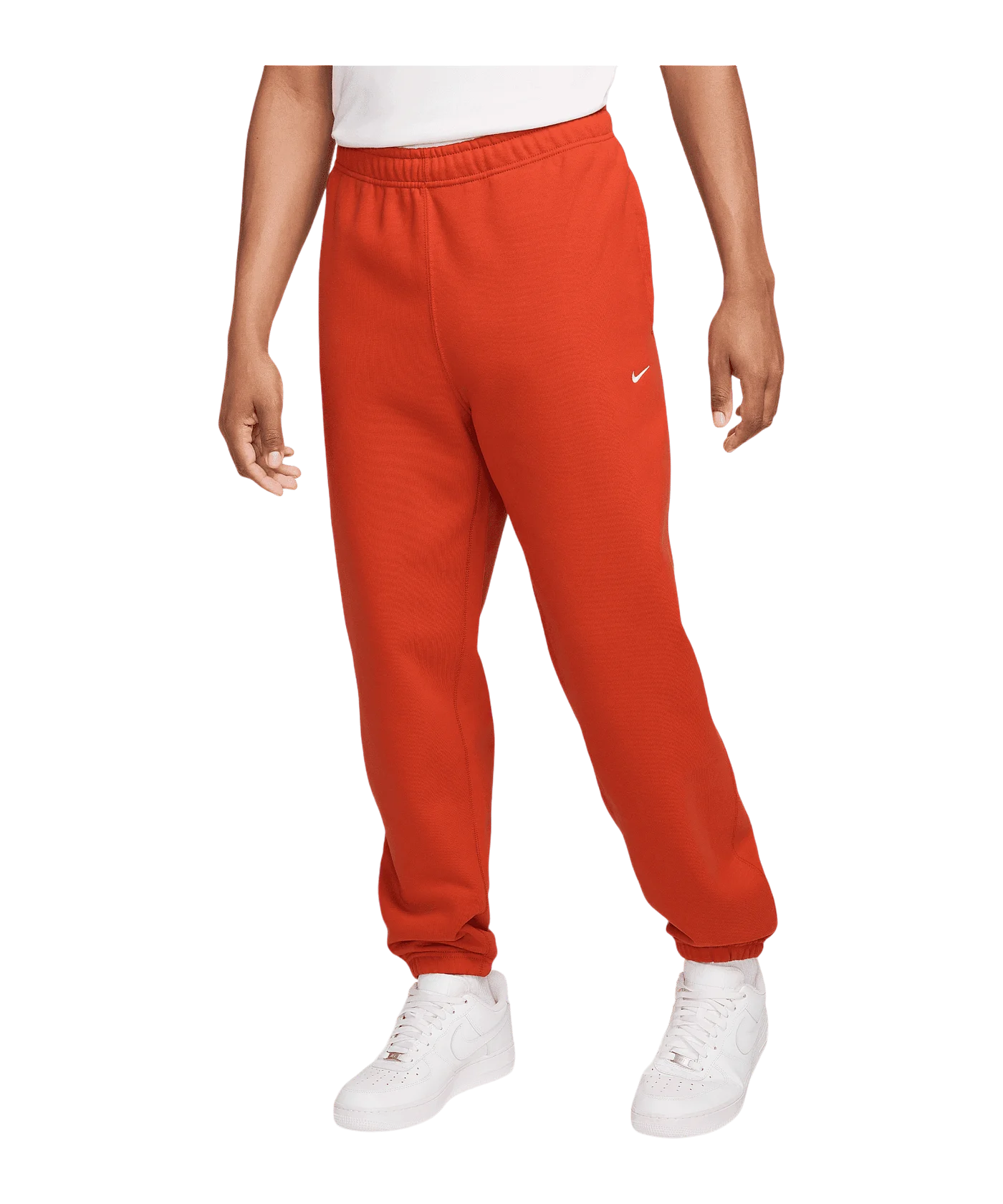 Nike Fleece Solo Swoosh Jogginghose Rot F626
