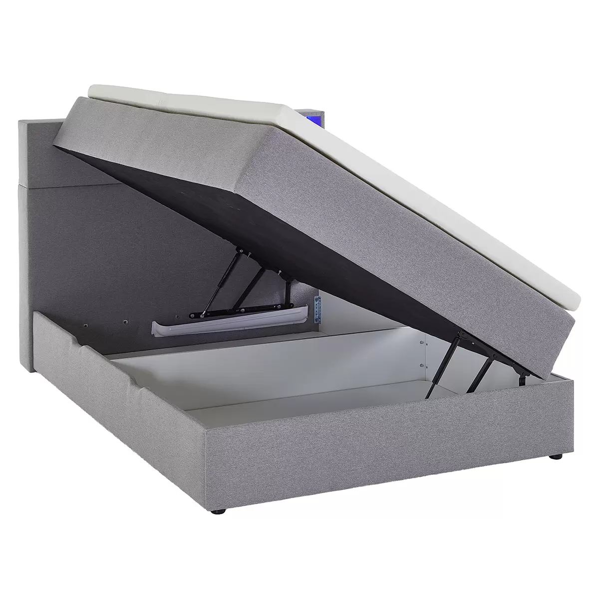 Boxspringbett Caja 120x200 Hellgrau