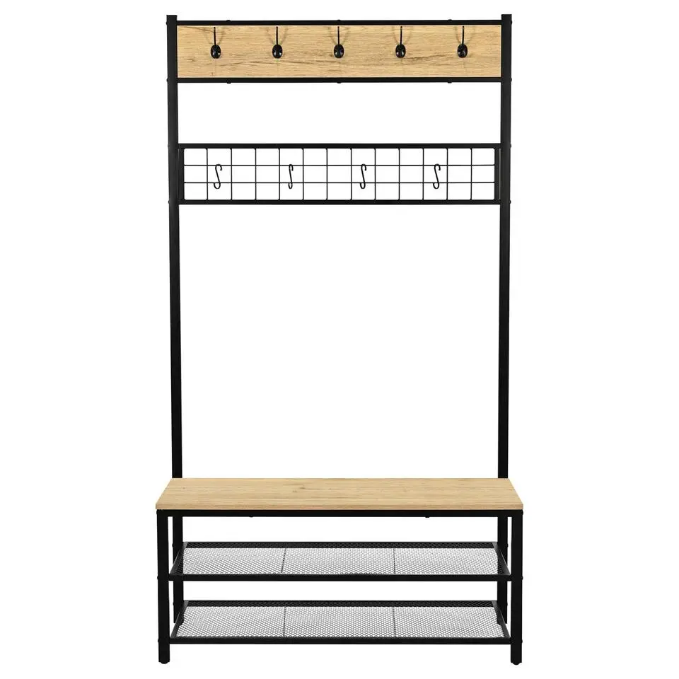 Halkast Alizee - 100x40x180cm - eikdecor/zwart