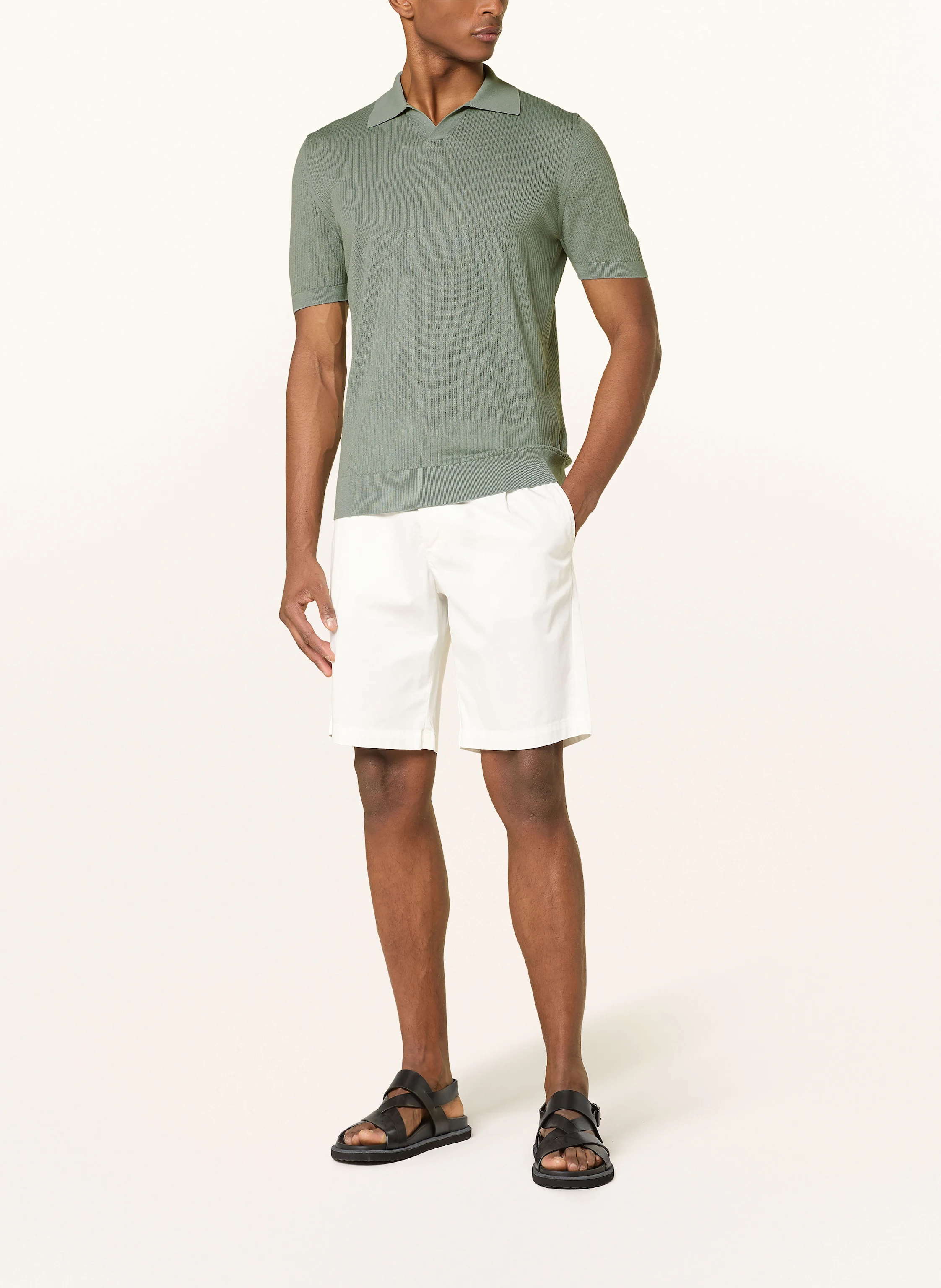 FEDELI Strick-Poloshirt