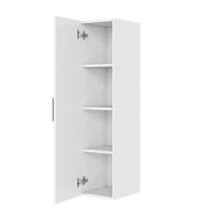 Colonne de salle de bains à suspendre Opah blanc L. 27,5 x H. 112 cm