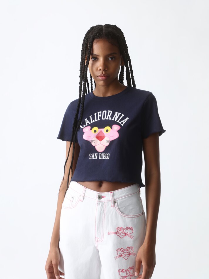 Camiseta Pink Panther™ Waves MGM - Azul Marinho