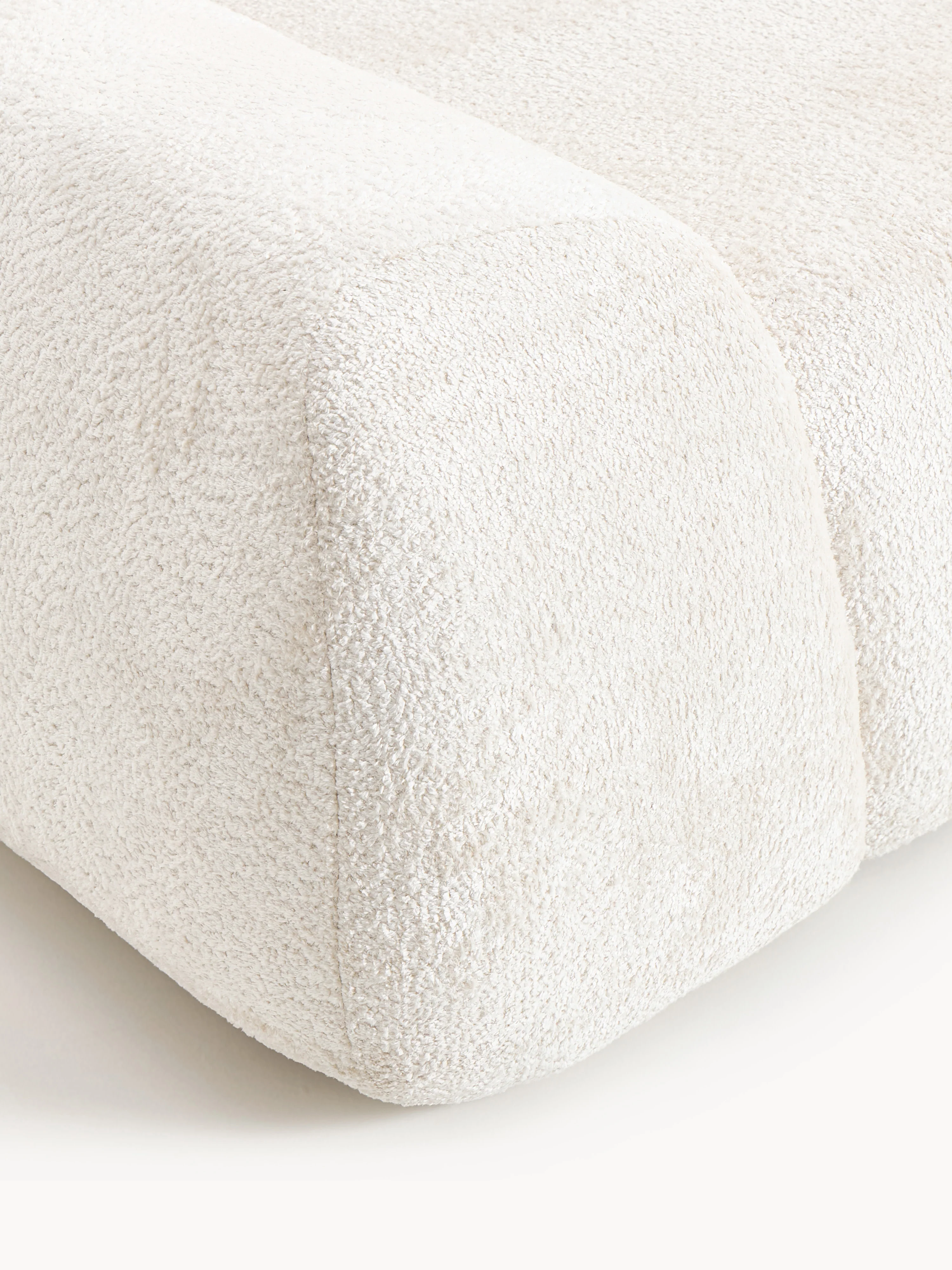 Modulaire teddy-bouclé hoekbank Wolke (4-zits)