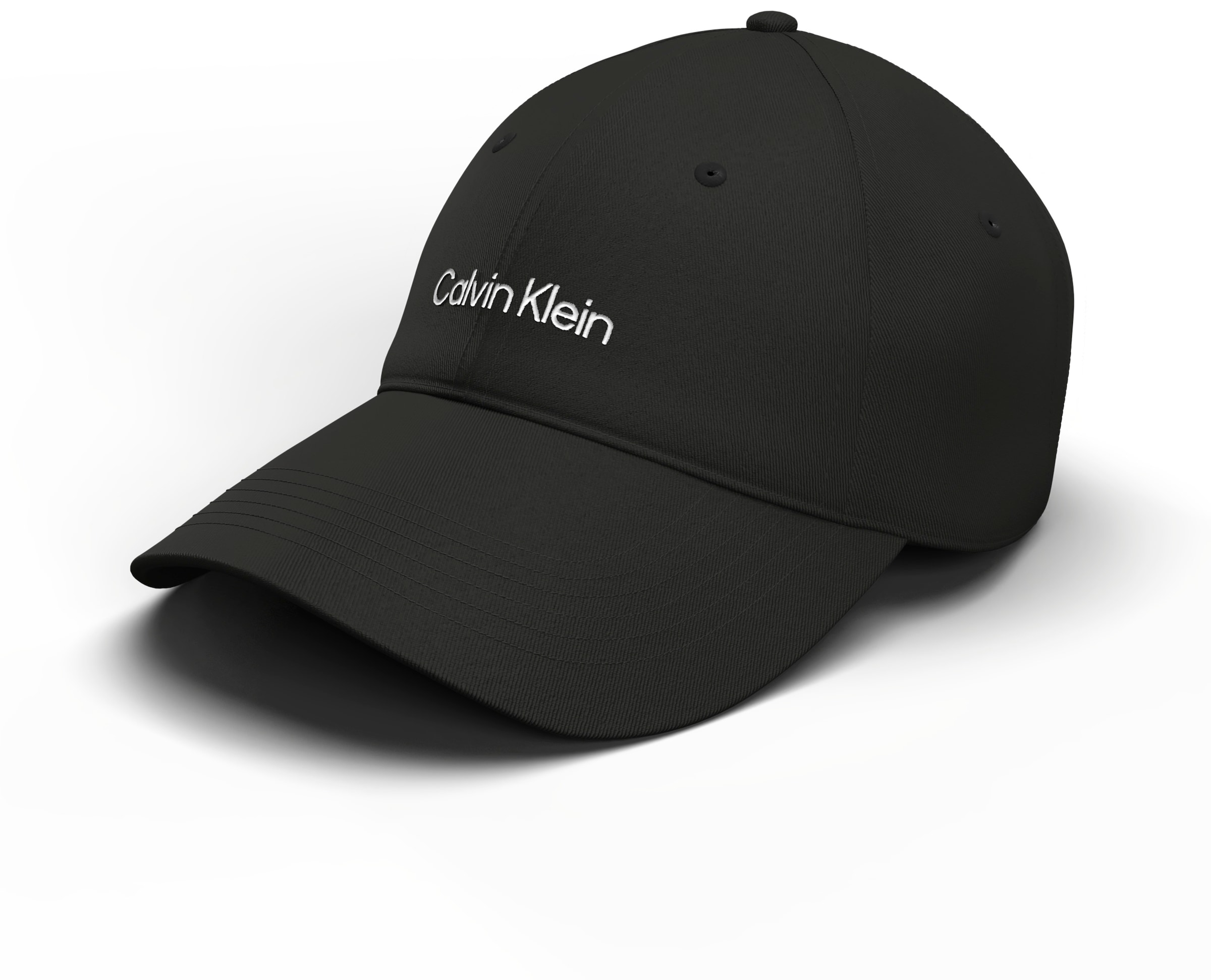Calvin Klein Baseball Cap »LOGO EMBROIDERY BASEBALL CAP«, Mit festem Schirm