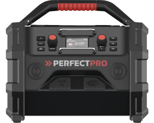 PerfecPro ROCKTAGON bouwplaatsradio met DAB+ en FM, Bluetooth, AUX-ingang en USB-ingang, OCT-18V