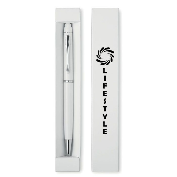 GiftRetail MO8476 - EDUAR Stylo touch twist en aluminium