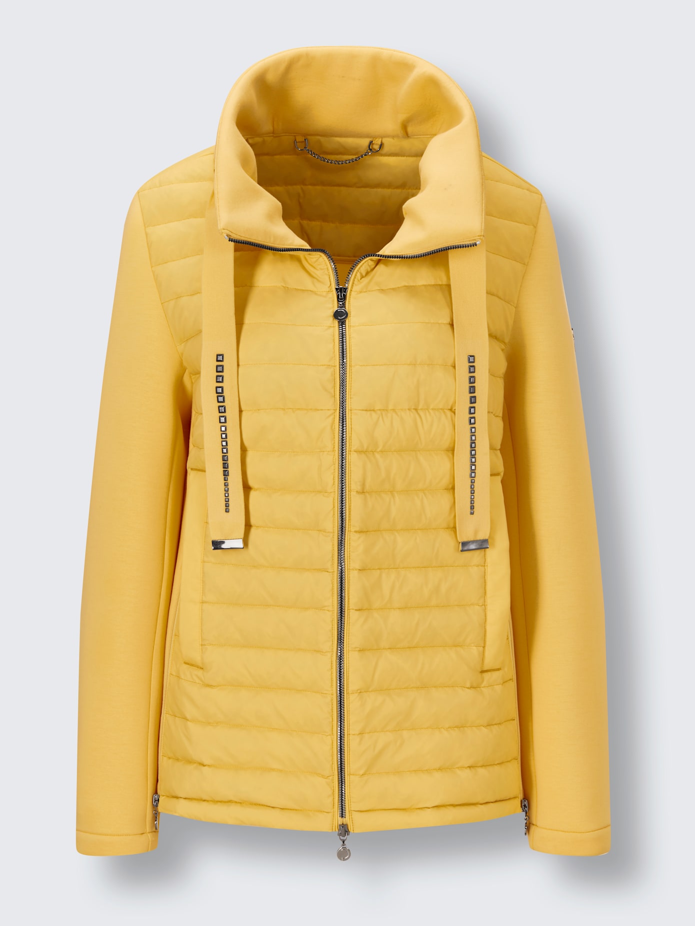 Veste en duvet mélange de matières tendance