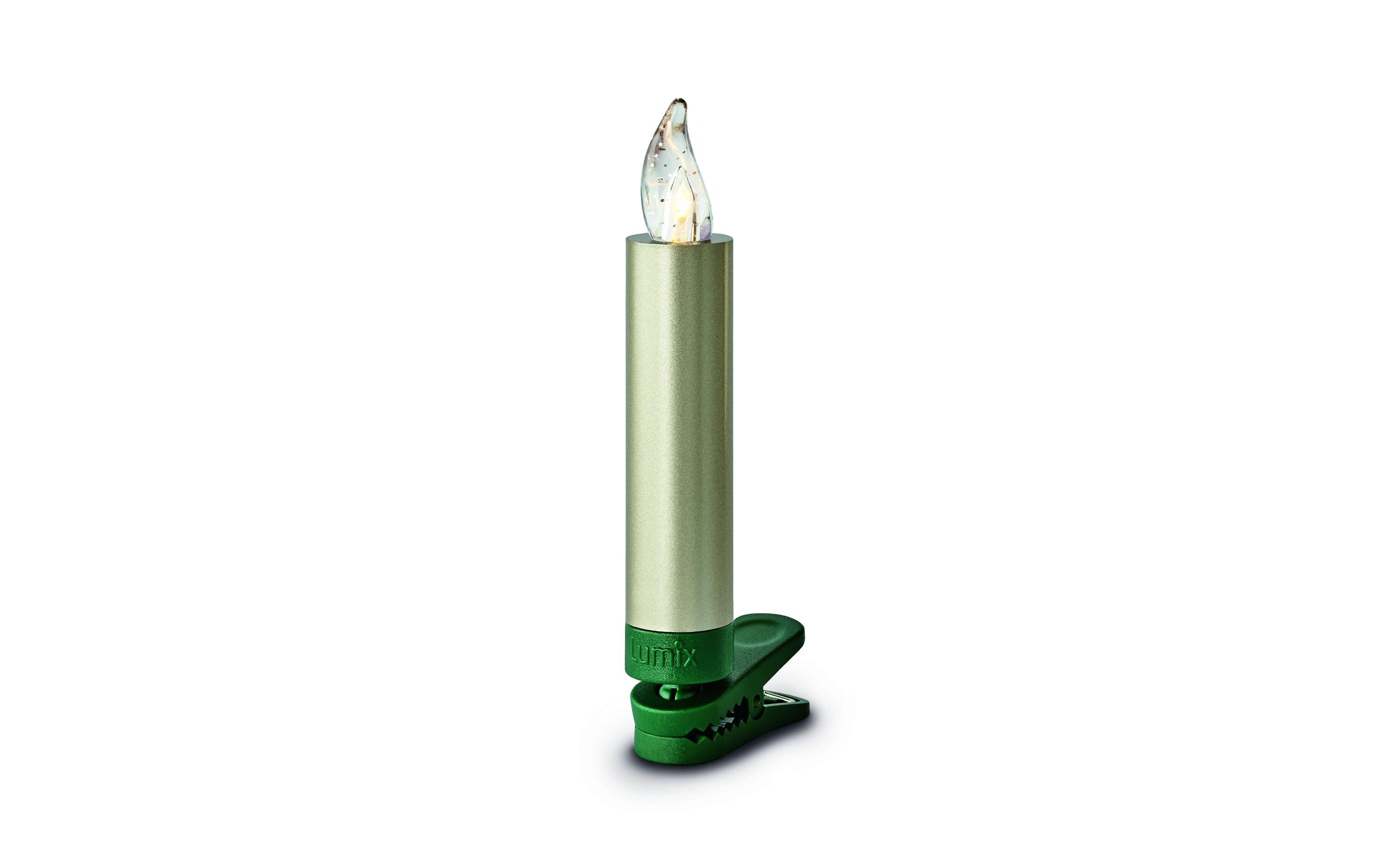 LED Baumkerze SuperLight Mini, Cashmere, 6er-SetErweiterungsset LED Christbaumkerzen