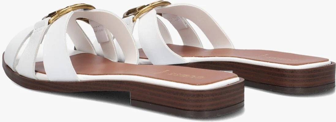GUESS witte guess slippers symo
