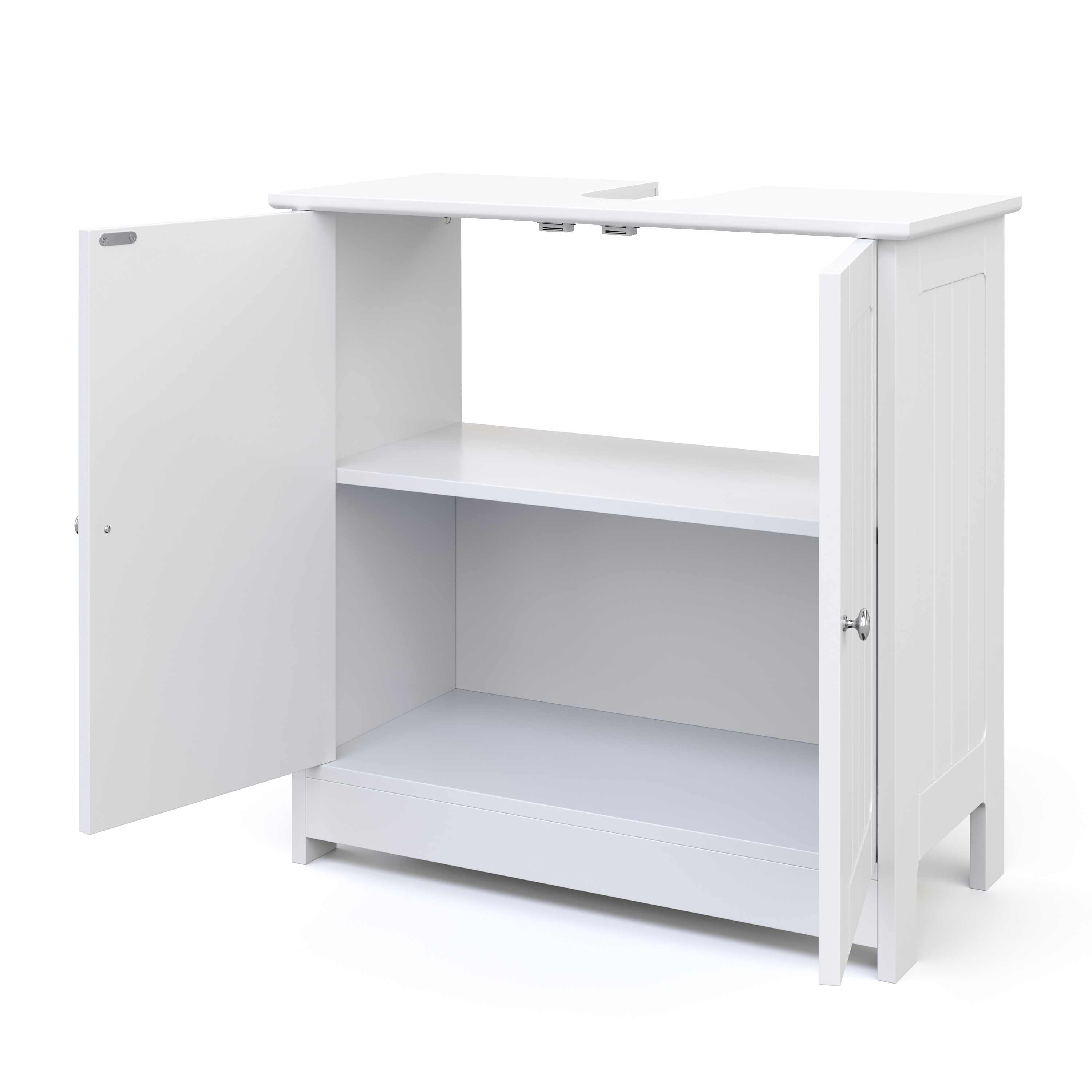 Waschbeckenunterschrank 60 x 29 x 60 cm weiss