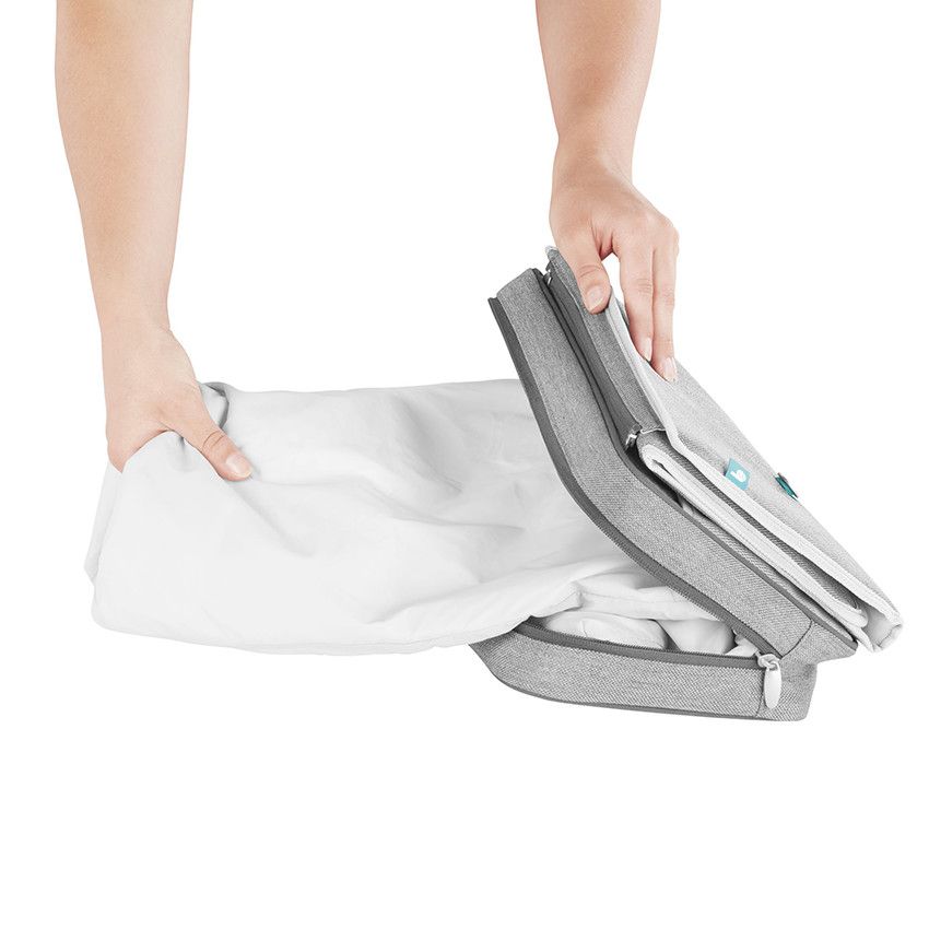 Matelas à langer nomade NomadCare - Gris - Ecru