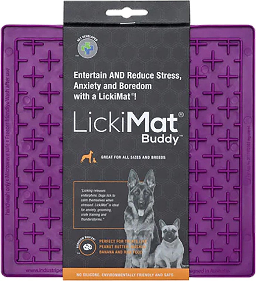 LICKIMAT - Slikkemåtte -Buddy Purple 20X20Cm