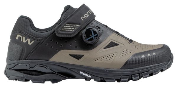 Chaussures de VTT Northwave Spider Plus 3 Beige Noir Homme