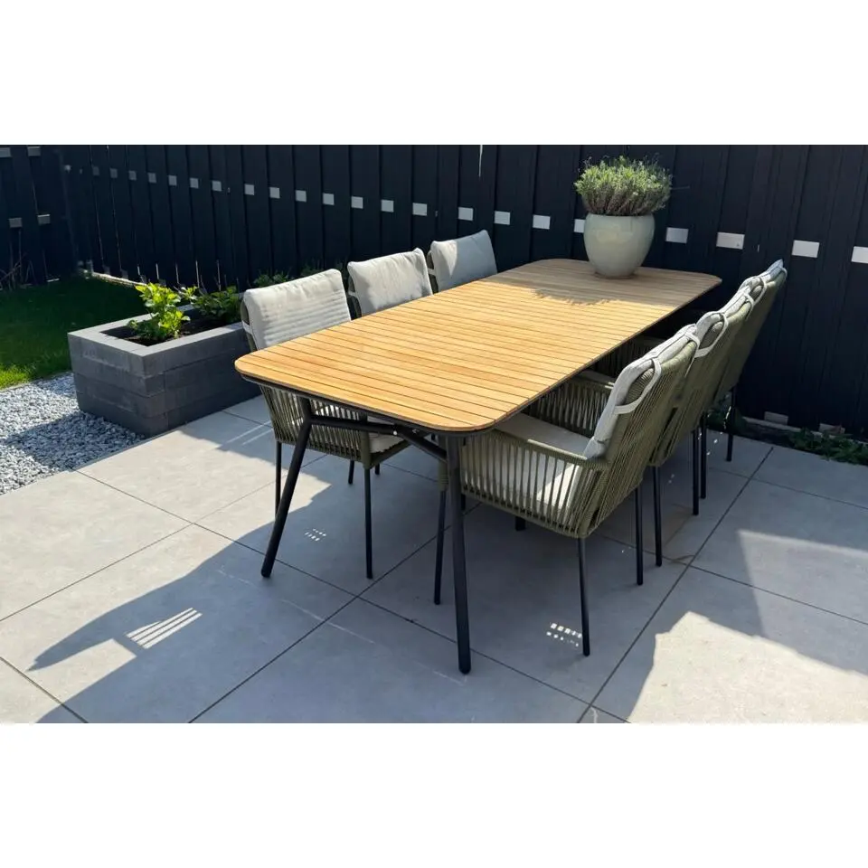 VDG Bella tuintafel - teakhout - 220x95 cm