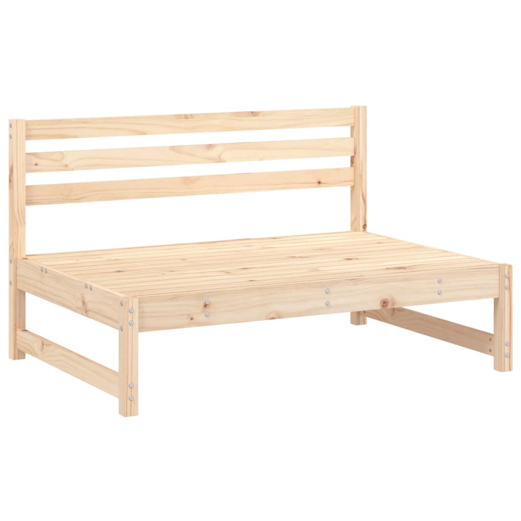 Salon de jardin 6 pcs bois de pin massif