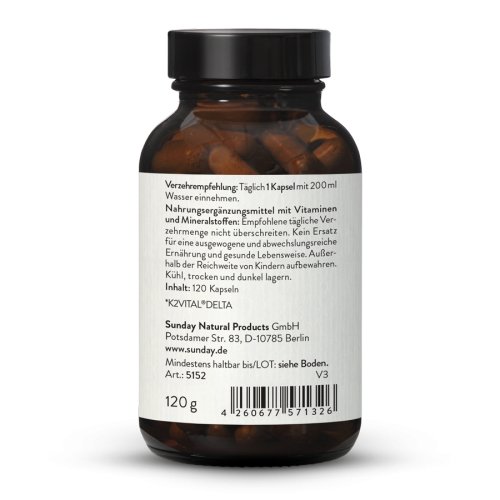 Sunday Natural Products  Vitamin D balance kapseln 1.000IE Mit kofaktoren