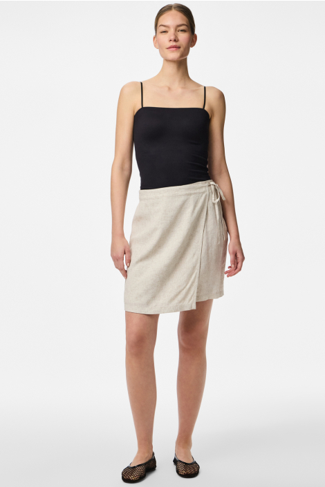 Pieces beige dames rok