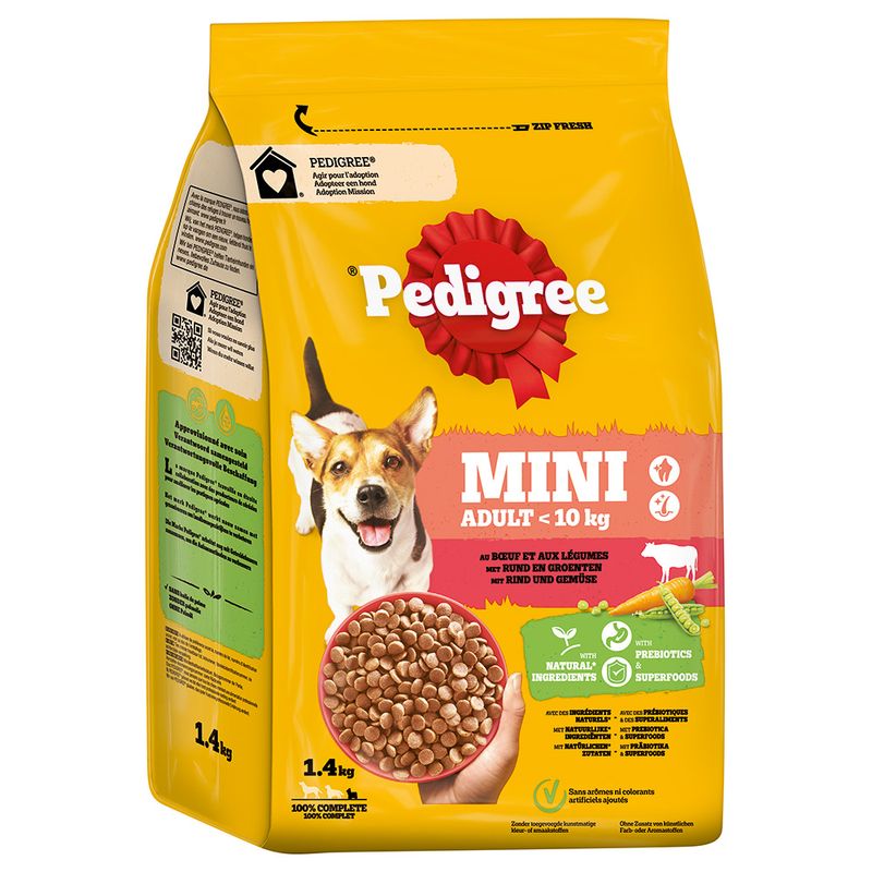 Pedigree Mini Adult <10 kg bœuf, légumes
