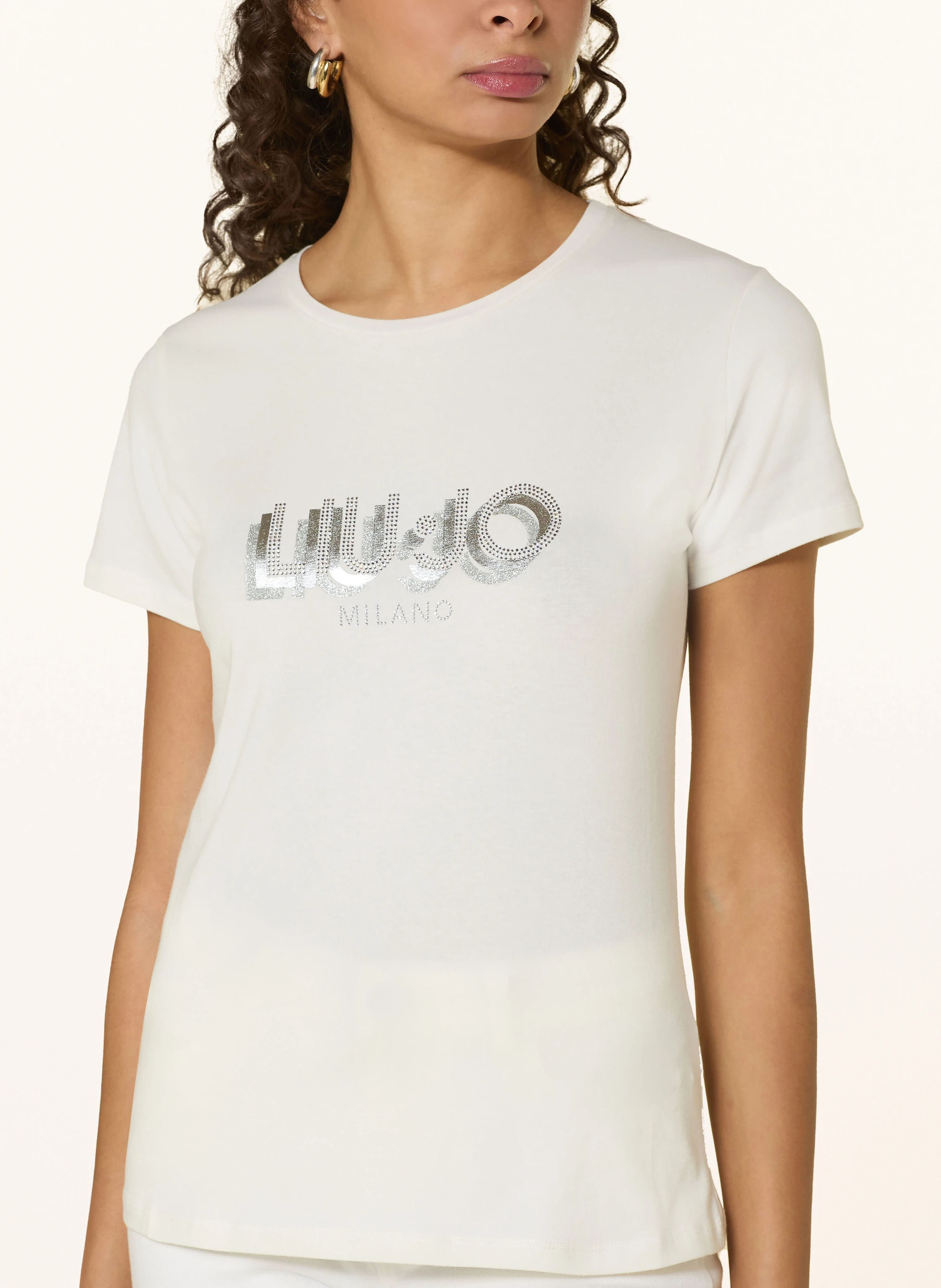 LIU JO T-Shirt mit Schmucksteinen