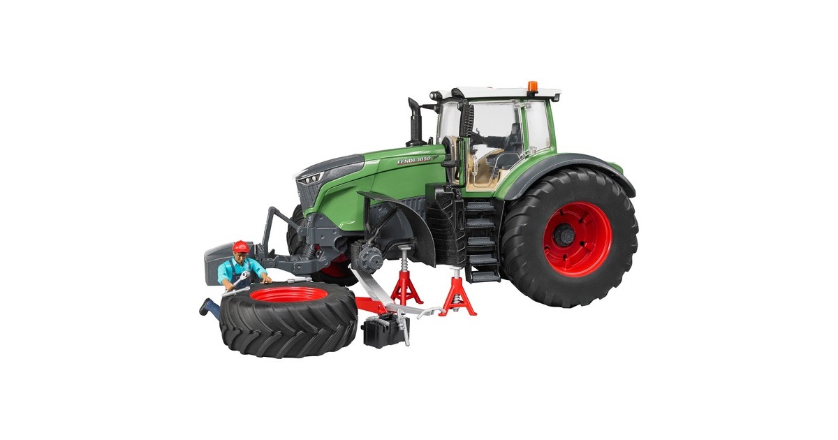 bruderFendt 1050 Vario incl. monteur en werkplaatsapparatuur Modelvoertuig  (04041)