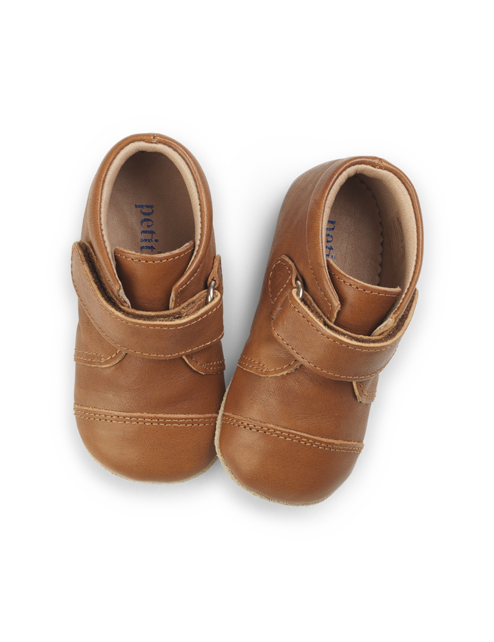 Shoe with Velcro - Cognac