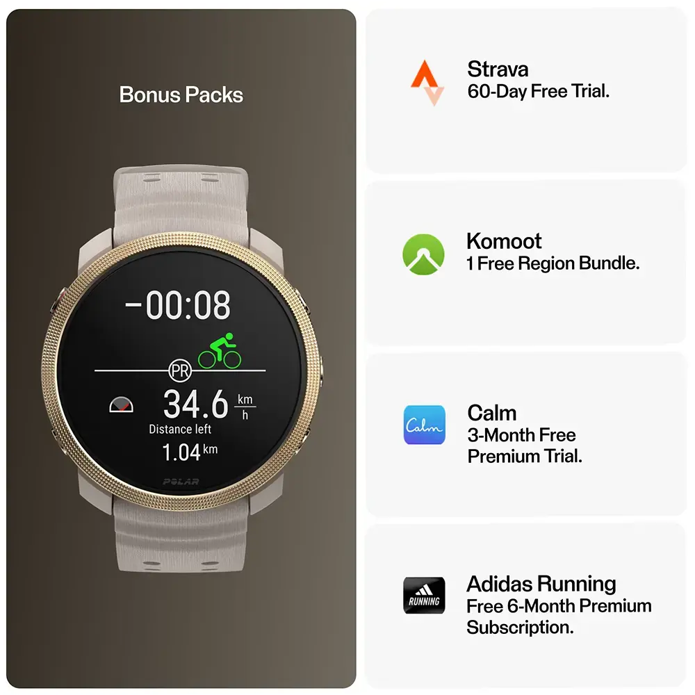 Polar Vantage M3 Sporthorloge Grijs/Goud S-L