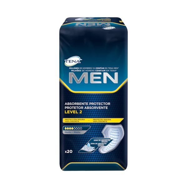 Tena Penso Absorvente Protetor Homem Level 2 20 Unidades