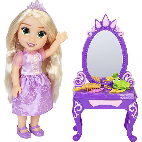 Disney Princess Rapunzel-dukke og sminkebord