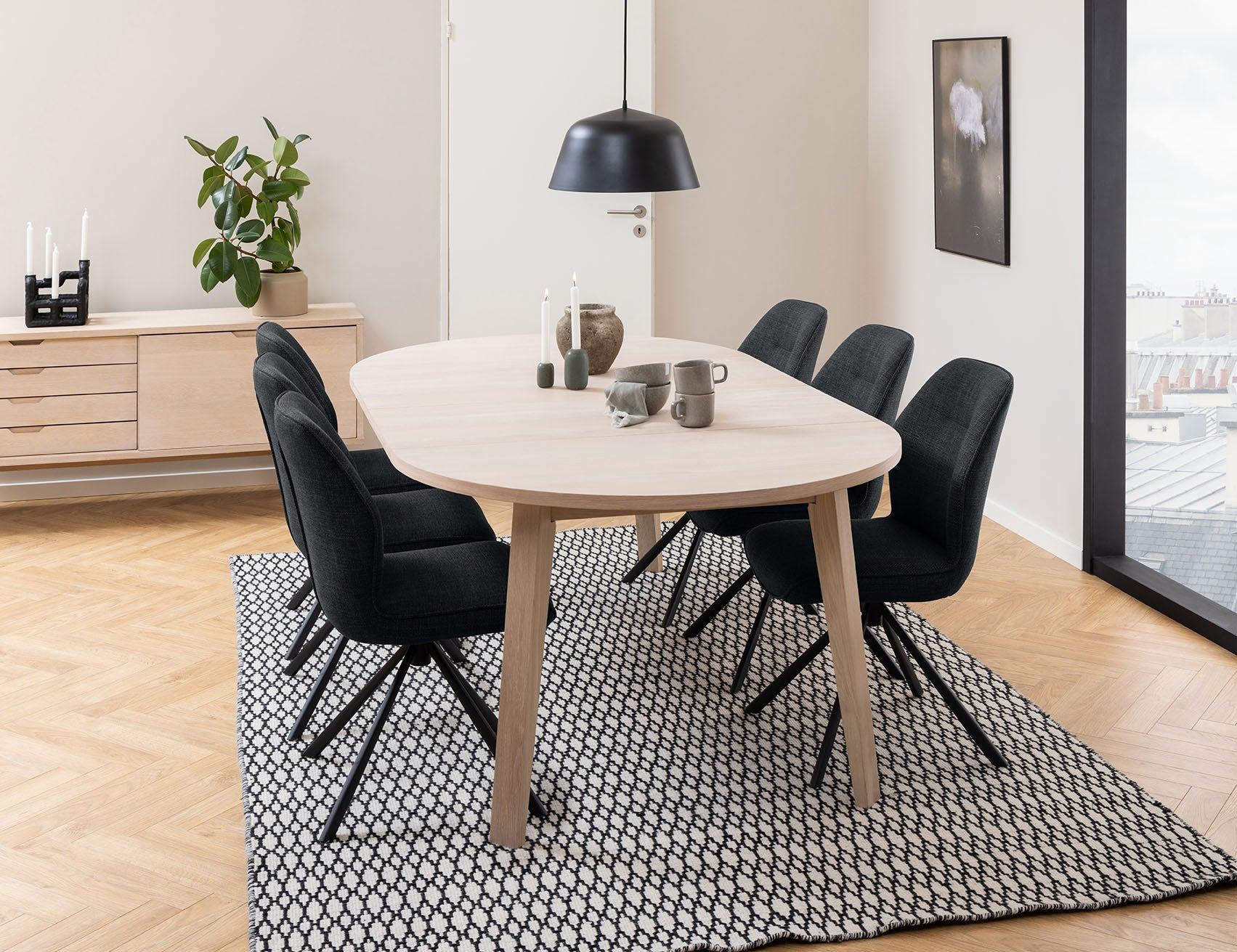 Mala Eetkamertafel - ø120cm - Licht Eiken