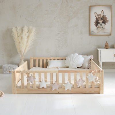 Minitude MILES Juniorseng/Montessoriseng 140x200, Nature